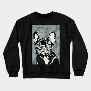 French Bulldog Linoprint Crewneck Sweatshirt